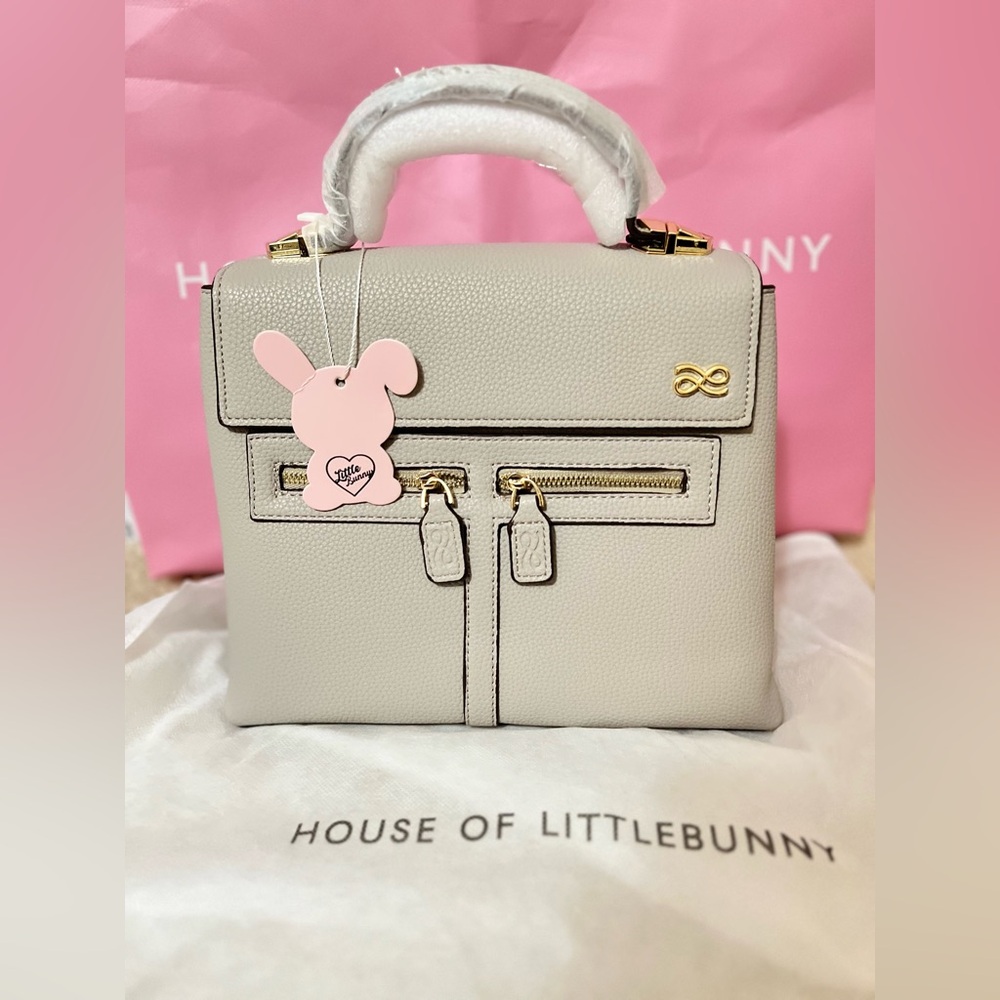 House of Little bunny Clara PU in Light Grey